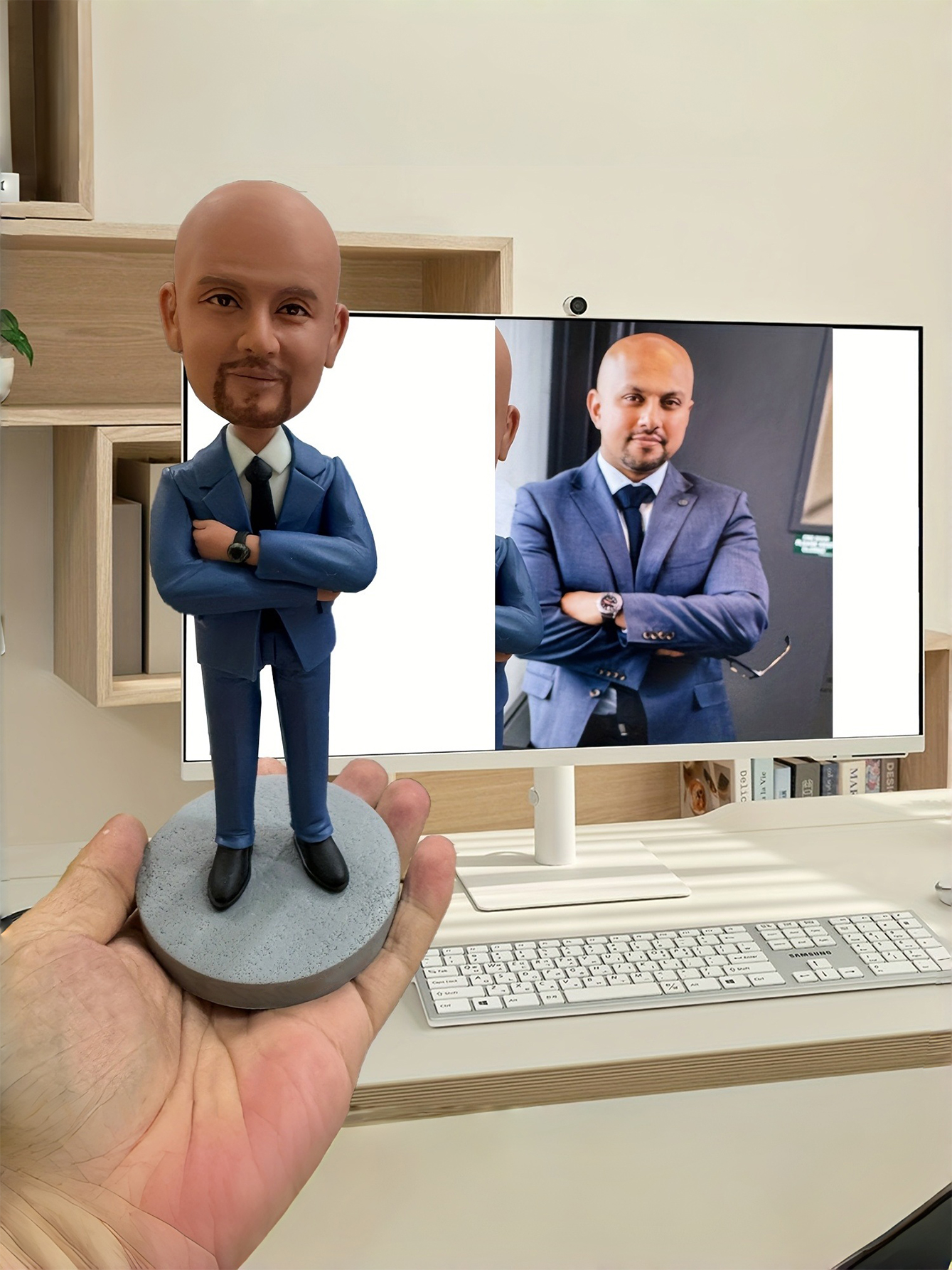 Custom Fishing Expert Figurine, Fisherman Statue Figurine